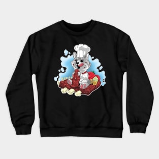 Dog Chef Illustration Crewneck Sweatshirt